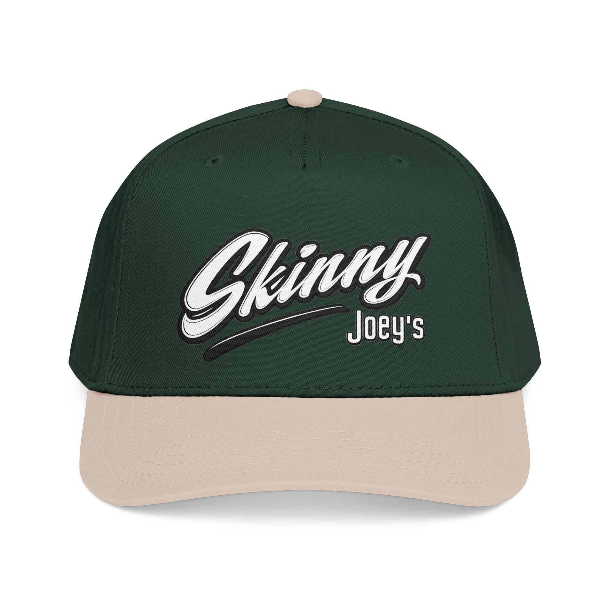 Skinny Joey's Retro Script Baseball Cap | Embroidered Mid-Profile Hat