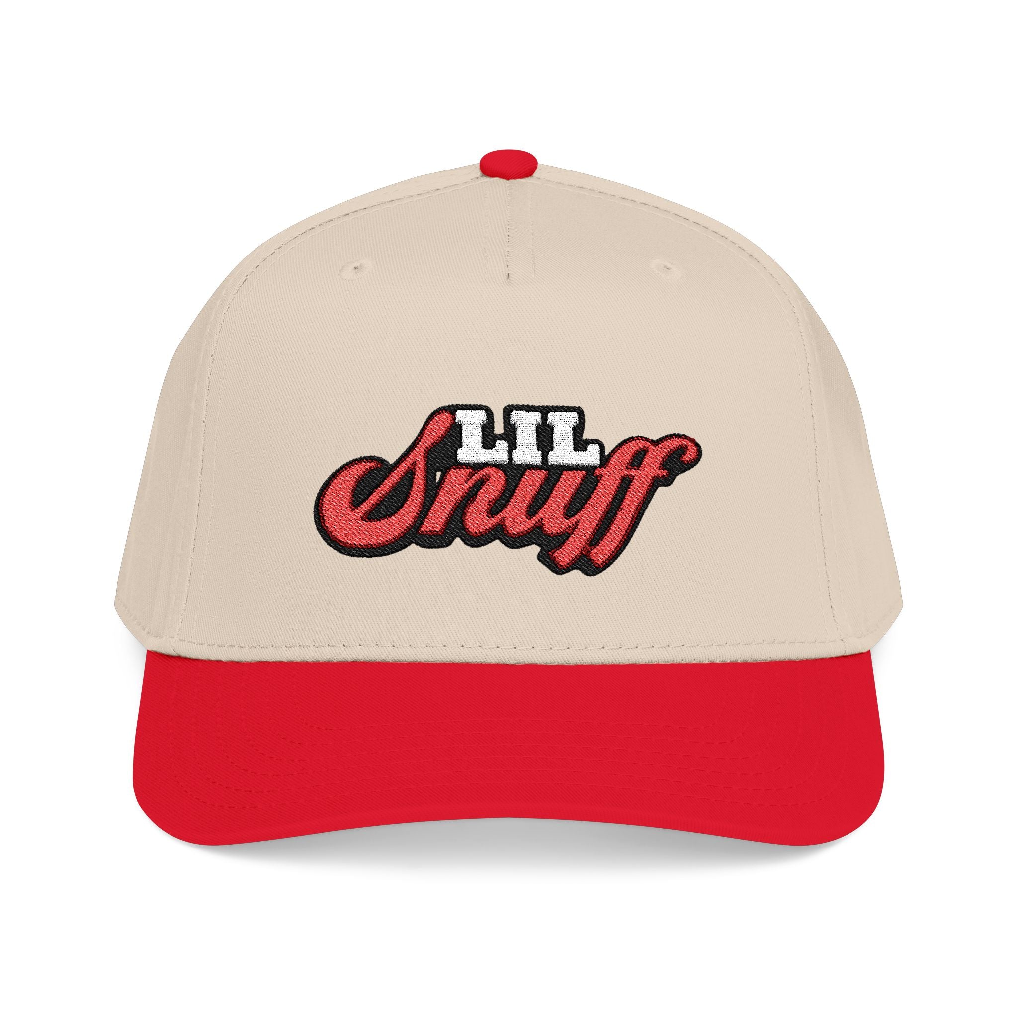 Lil Snuff Embroidered Baseball Cap — Retro Script Dad Hat