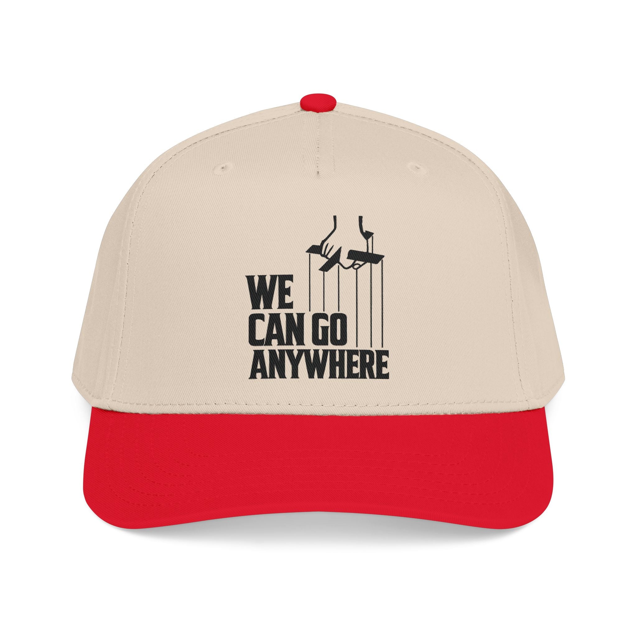“We Can Go Anywhere” Stork Travel Dad Hat