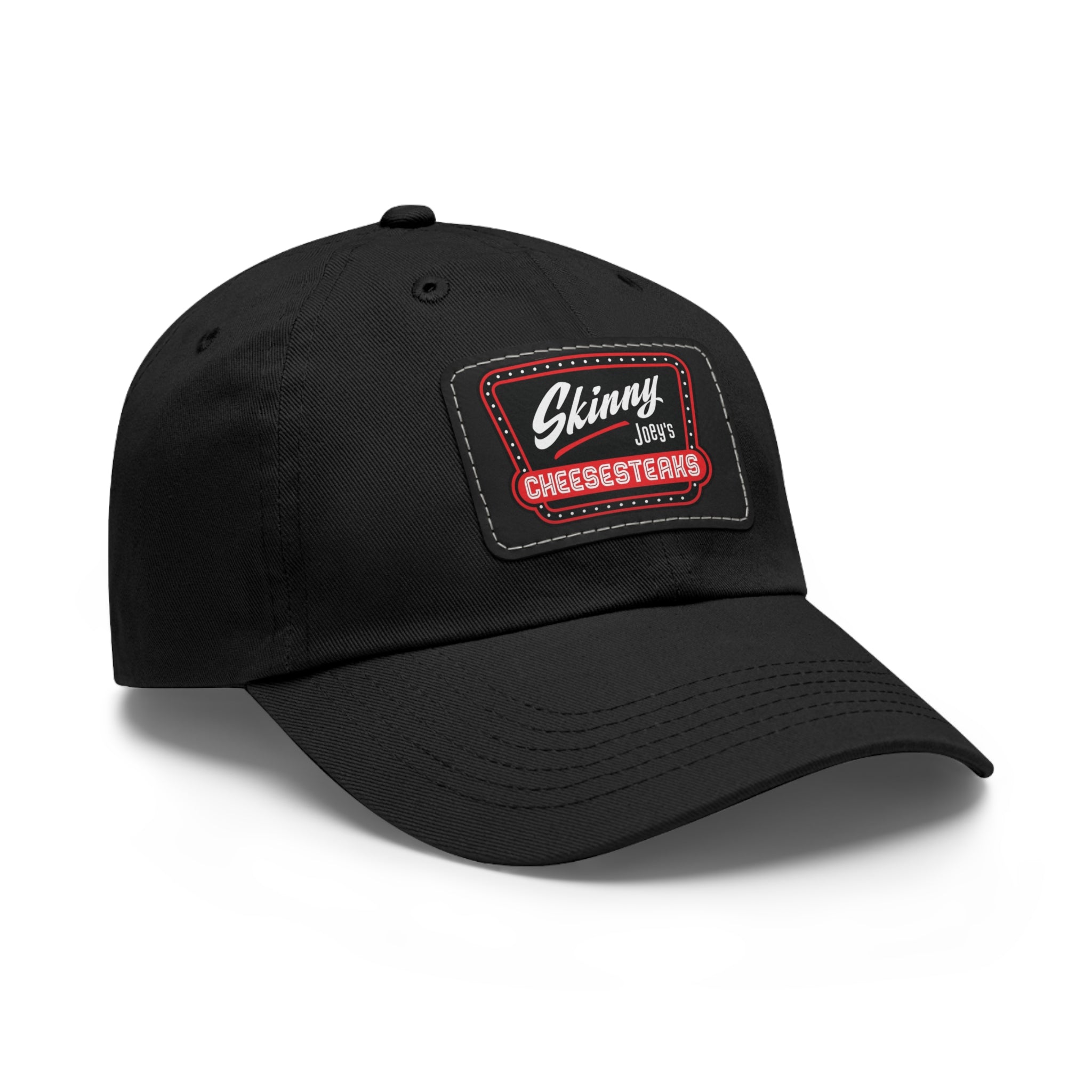 Skinny Joey Leather Patch Dad Hat