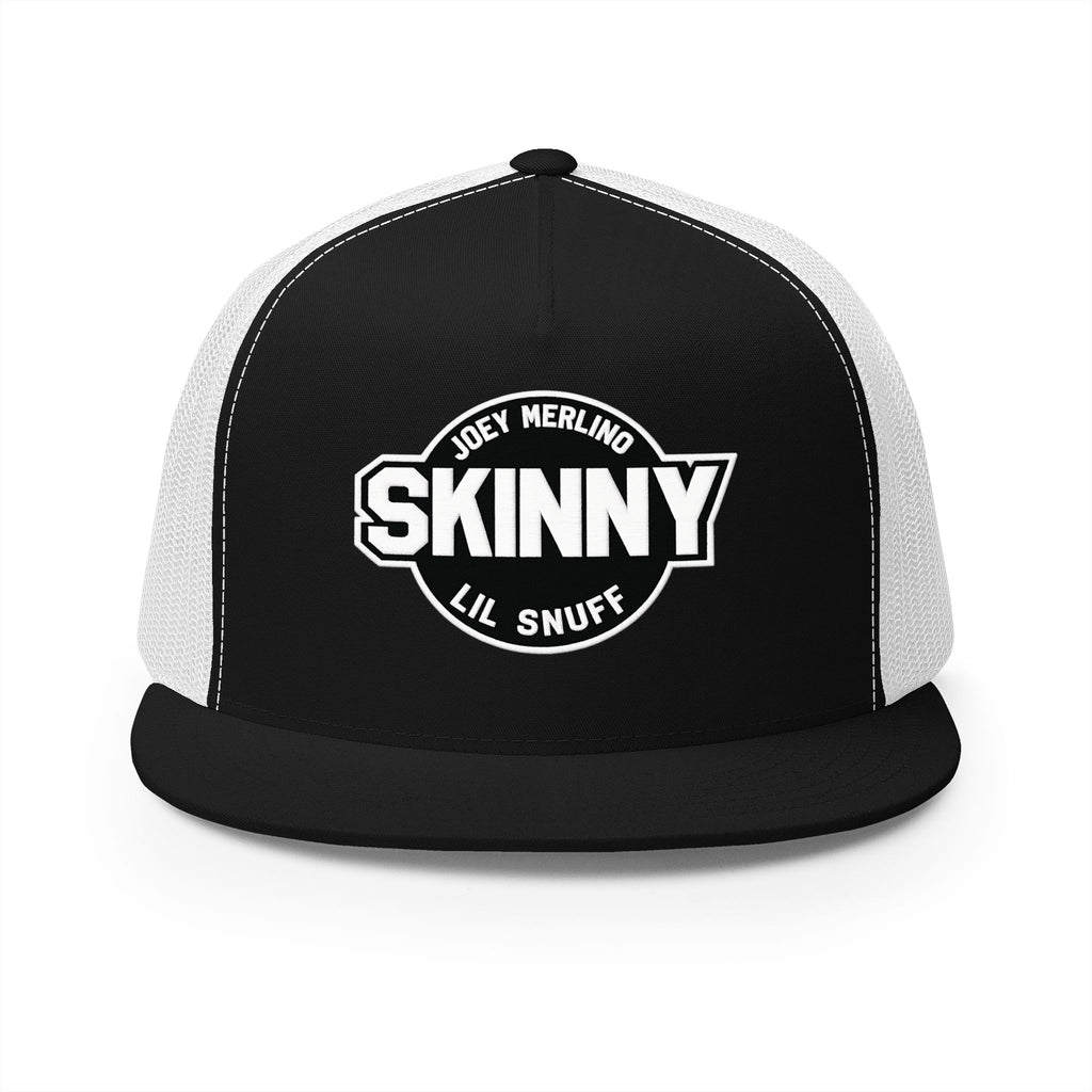 Skinny Trucker Cap - Retro Patch 5-Panel Mesh Hat
