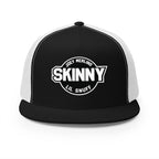 Skinny Trucker Cap - Retro Patch 5-Panel Mesh Hat
