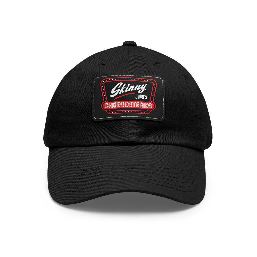 Skinny Joey Leather Patch Dad Hat