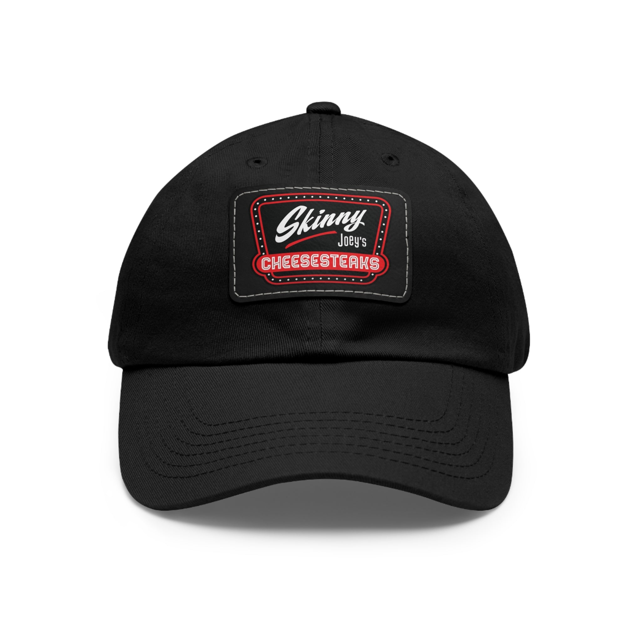 Skinny Joey Leather Patch Dad Hat