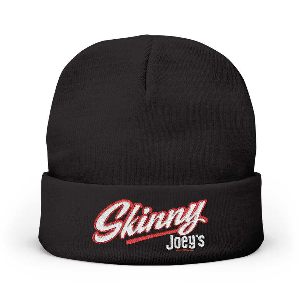 Embroidered 'Skinny' Knit Beanie Winter