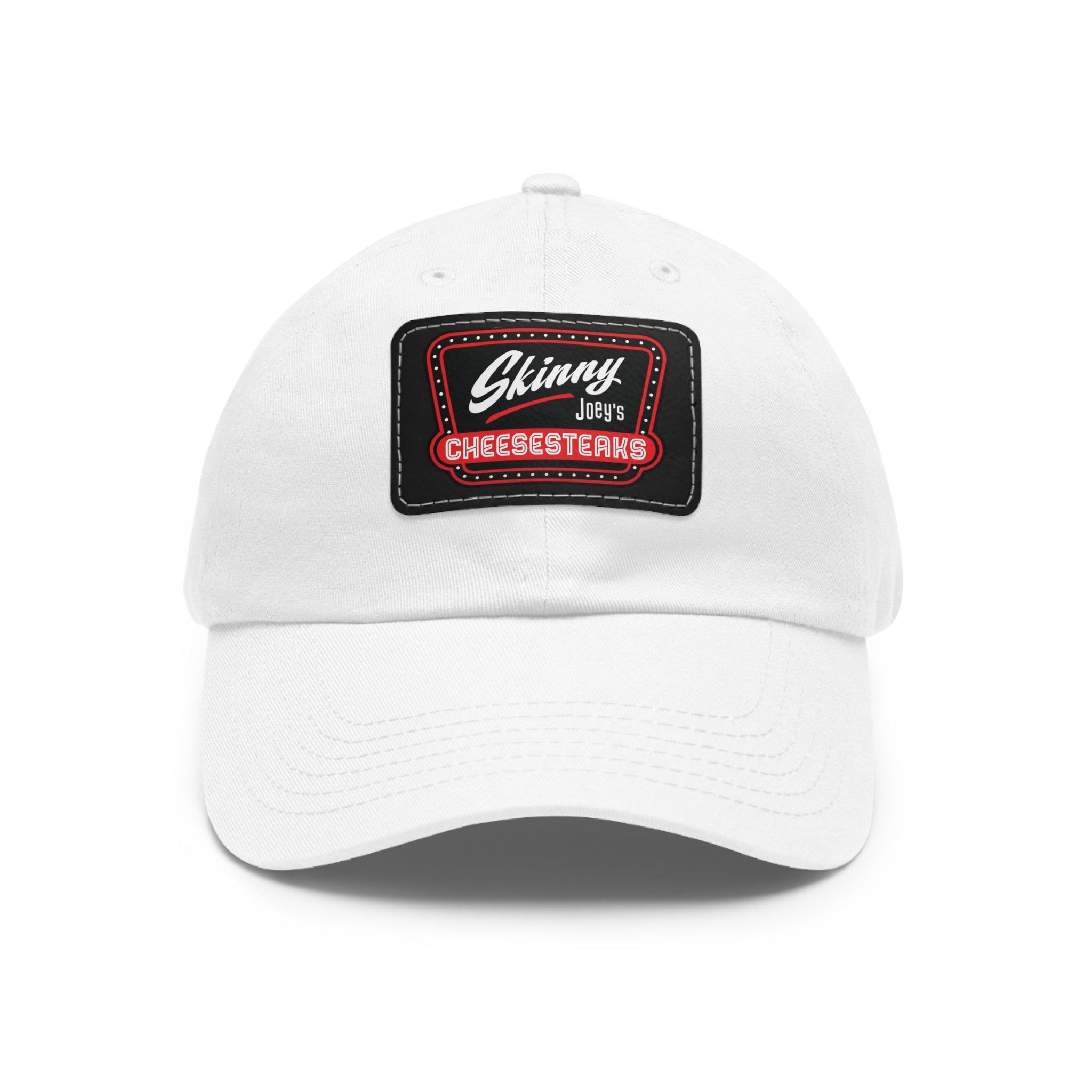 Skinny Joey Leather Patch Dad Hat