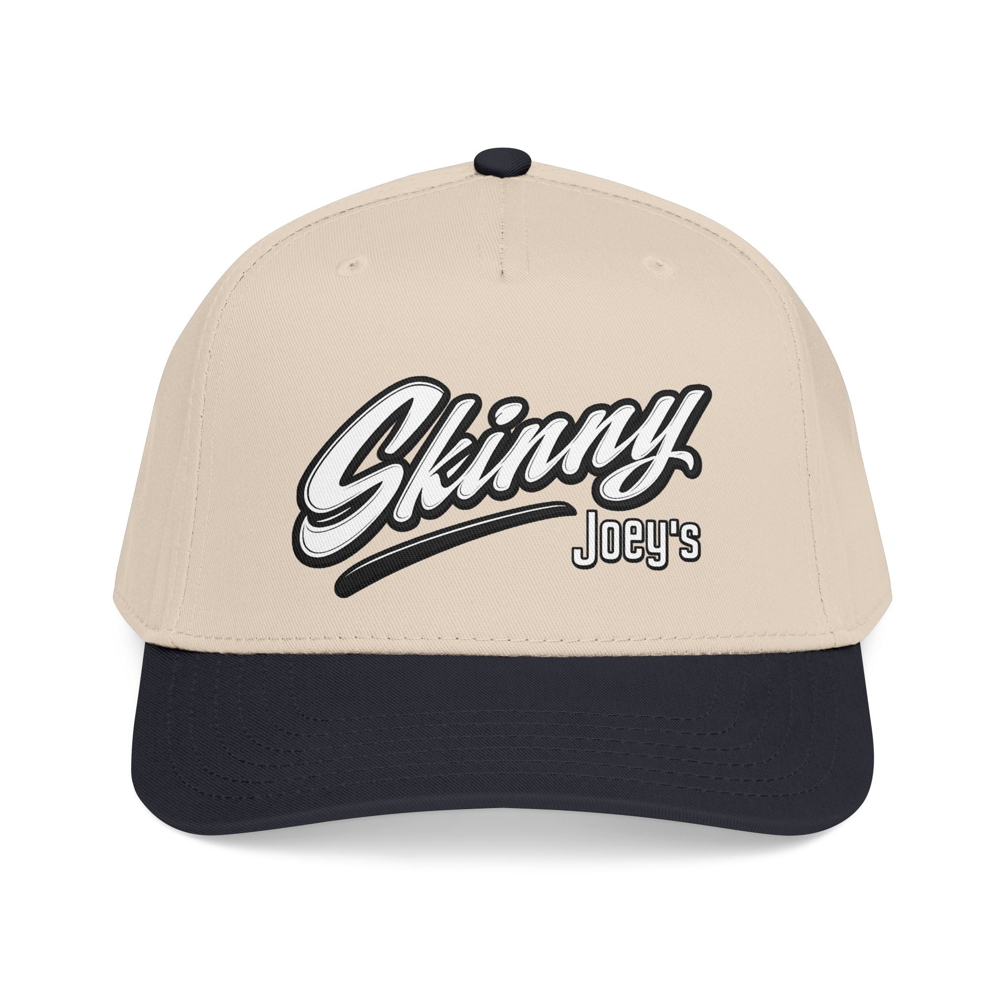 Skinny Joey's Retro Script Baseball Cap | Embroidered Mid-Profile Hat