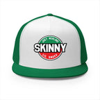 Skinny Trucker Cap - Retro Patch 5-Panel Mesh Hat