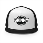 Skinny Trucker Cap - Retro Patch 5-Panel Mesh Hat