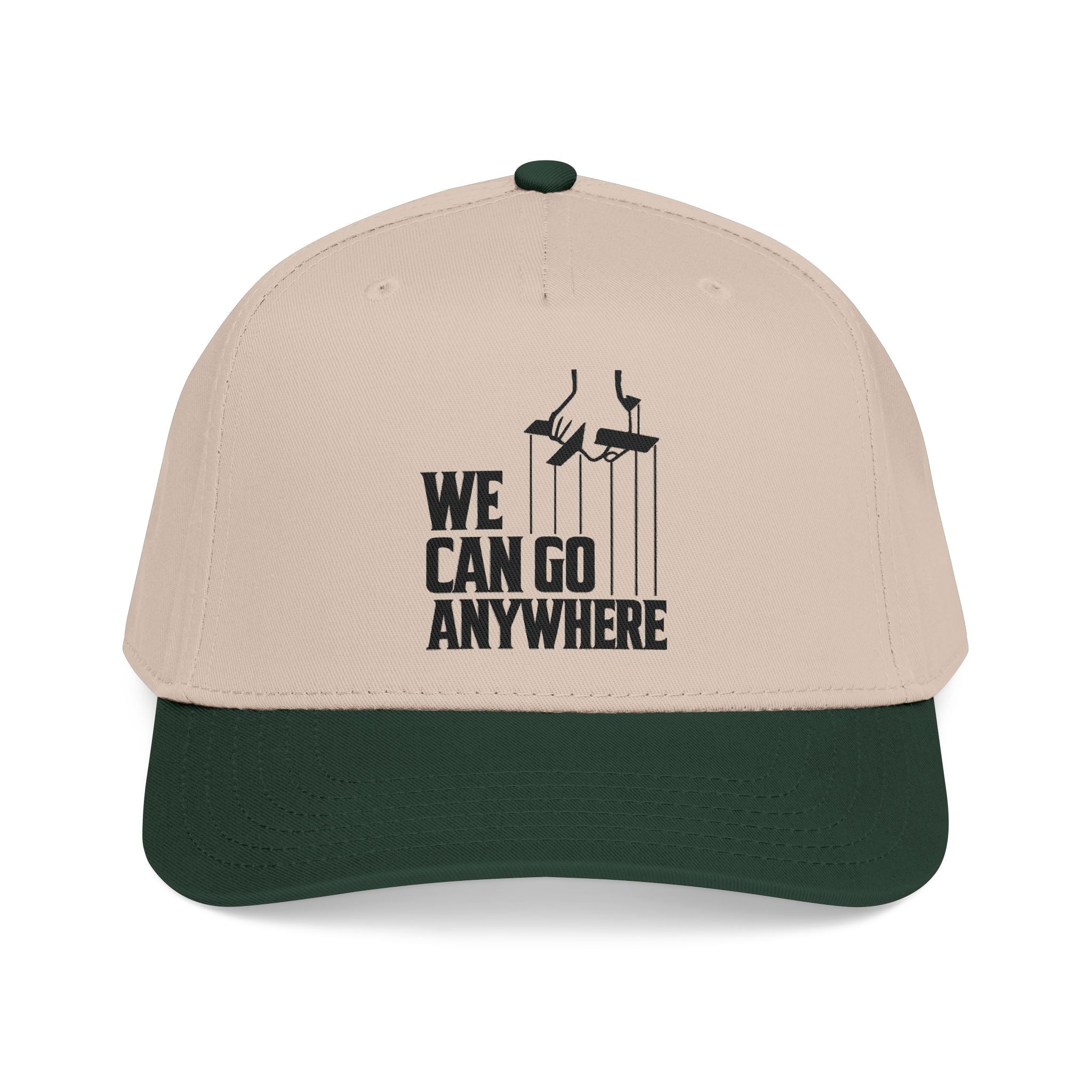 “We Can Go Anywhere” Stork Travel Dad Hat
