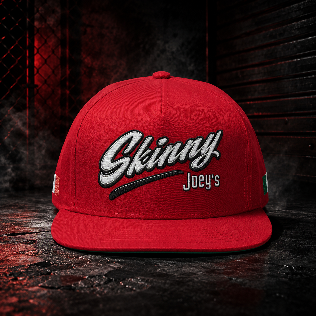 Skinny Joey's Embroidered Flat Bill Cap