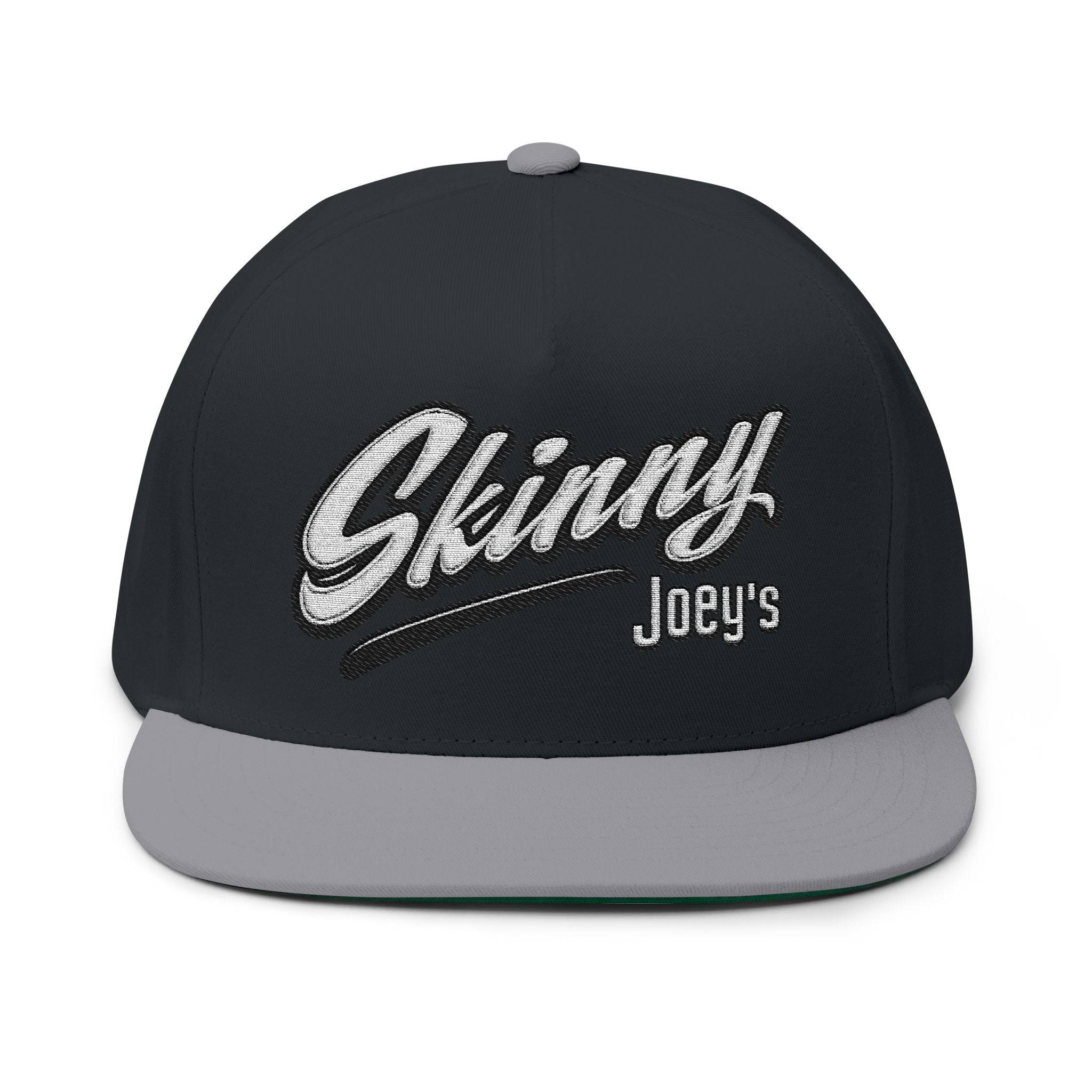 Skinny Joey's Embroidered Flat Bill Cap | Vintage Snapback Hat