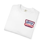 Skinny Joey's Cheesesteaks USA heavyweight tee in white, folded, Philadelphia