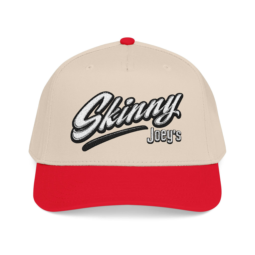 Skinny Jeans Retro Script Baseball Cap | Two-Tone Mid-Profile Hat