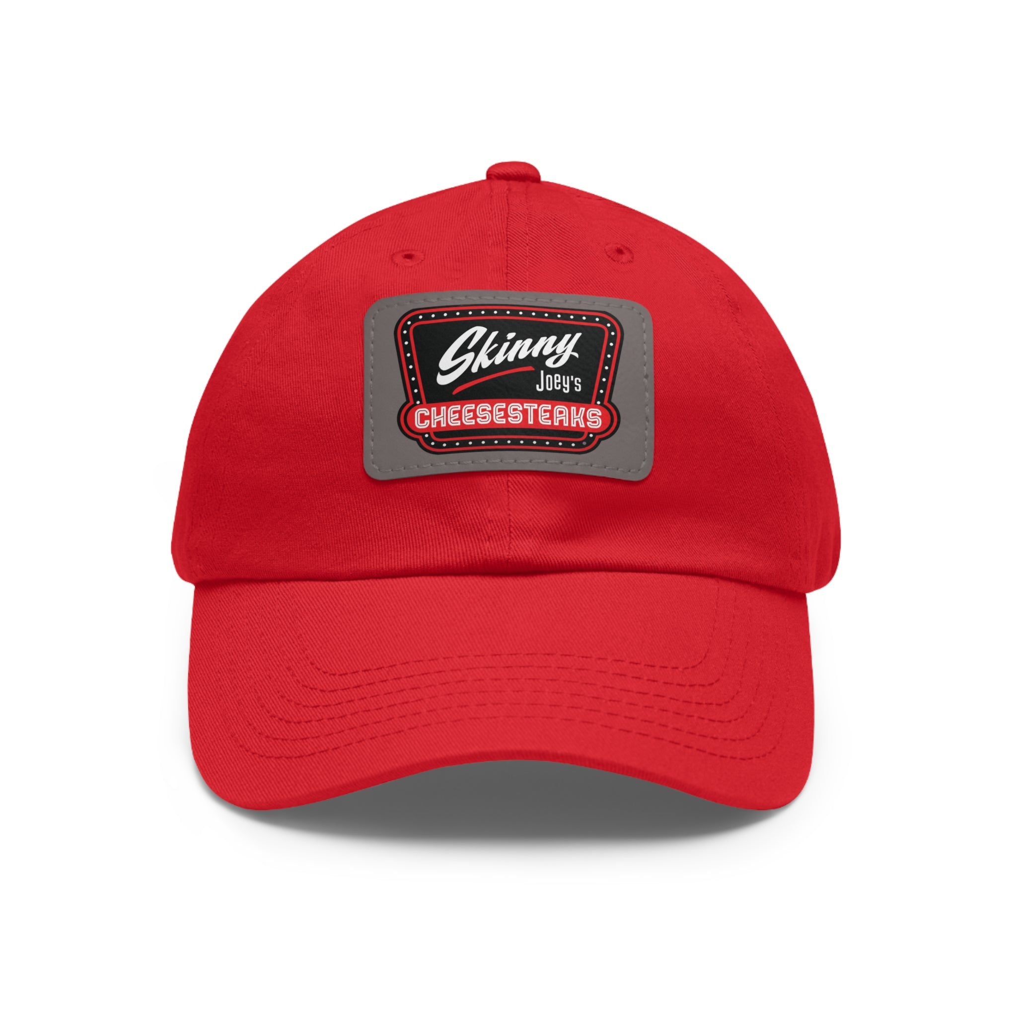 Skinny Joey Leather Patch Dad Hat