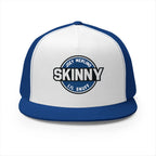 Skinny Trucker Cap - Retro Patch 5-Panel Mesh Hat