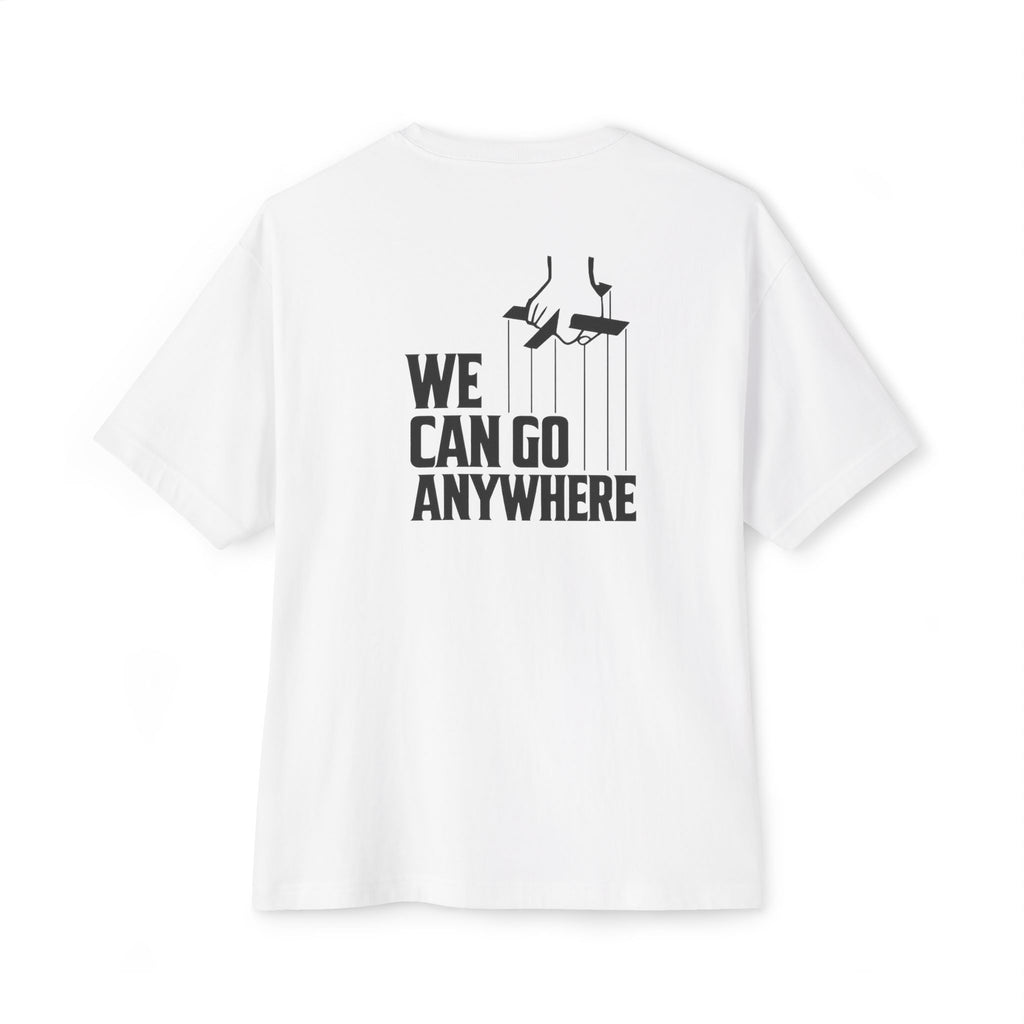 The Skinny Podcast "We Can Go Anywhere" Oversized Script Tee | Premium Boxy Fit