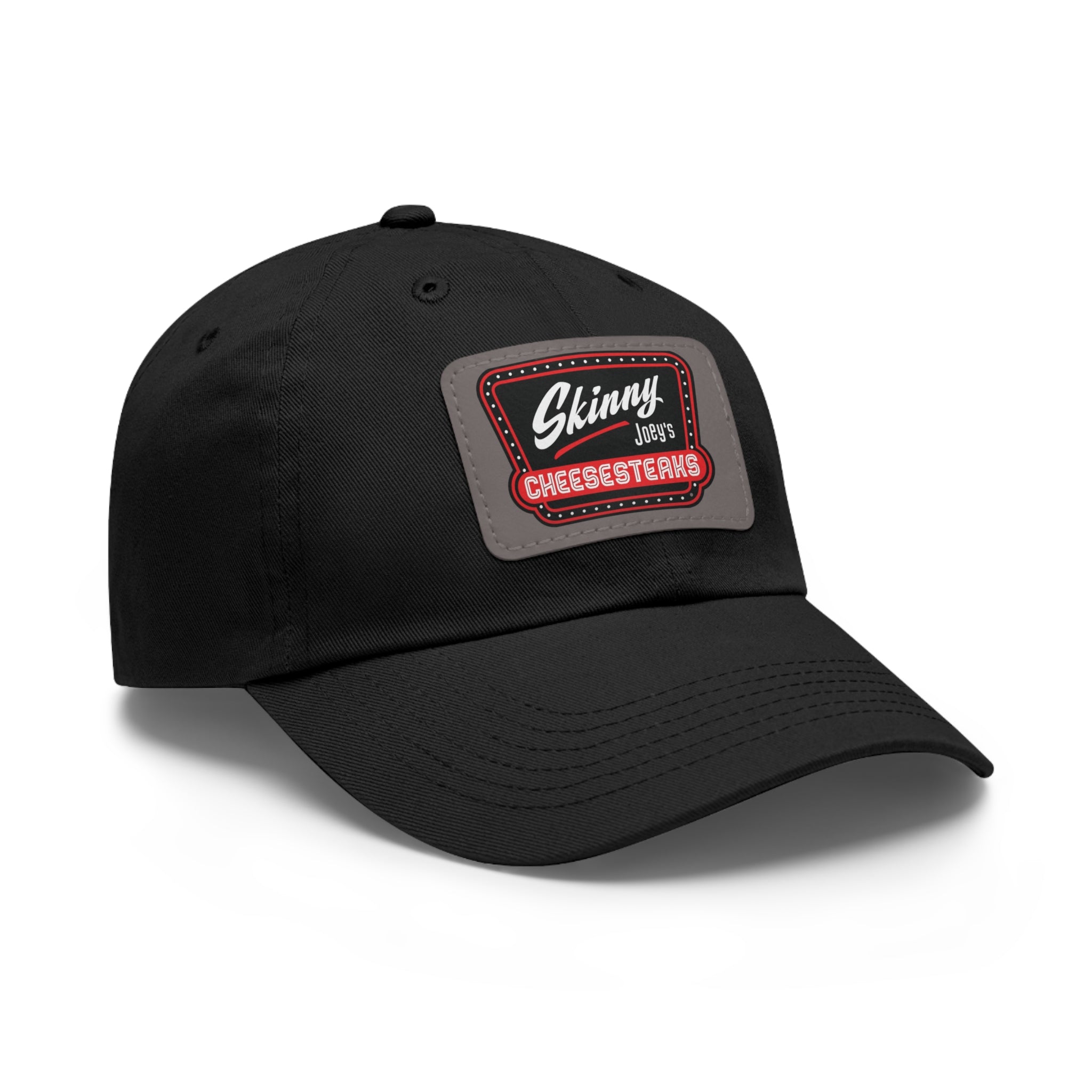Skinny Joey Leather Patch Dad Hat