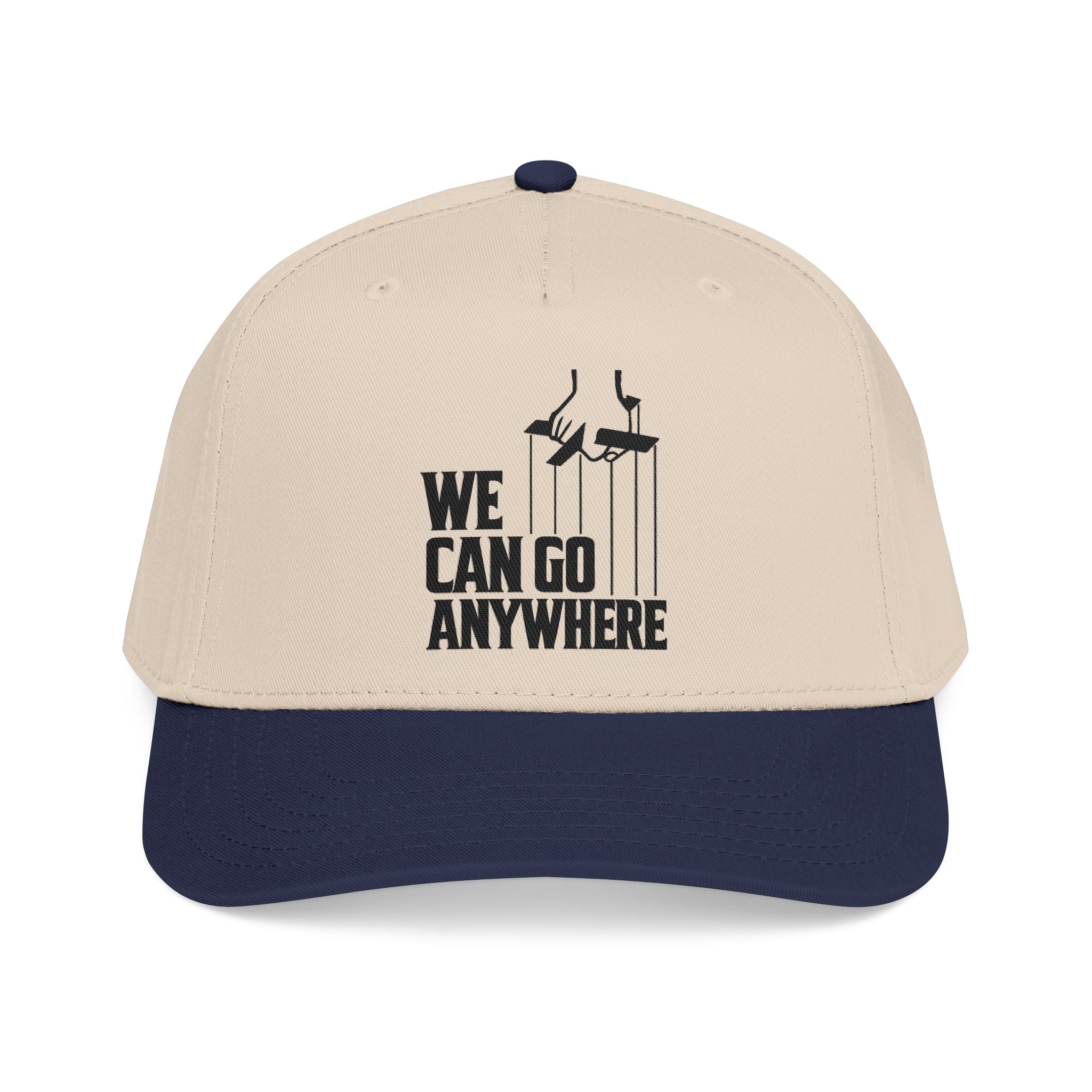 “We Can Go Anywhere” Stork Travel Dad Hat