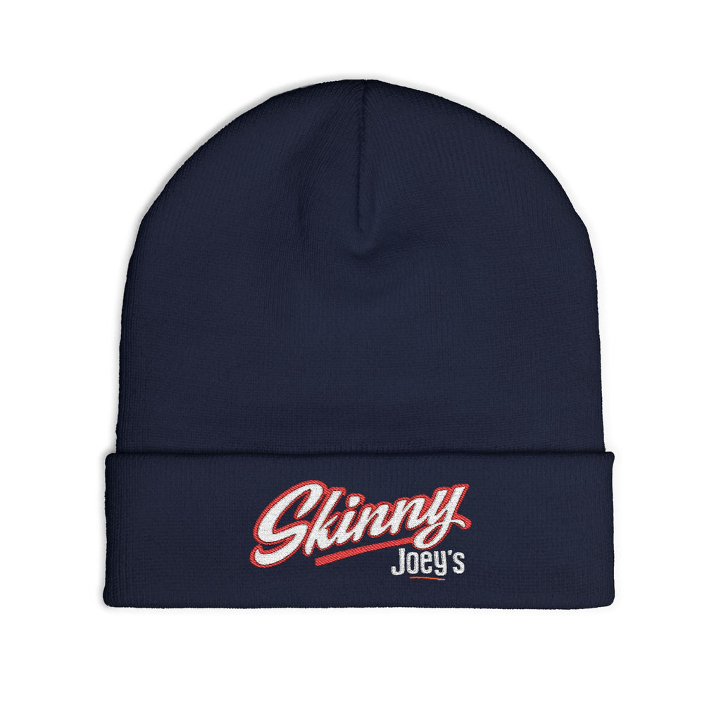 Embroidered 'Skinny' Knit Beanie Winter