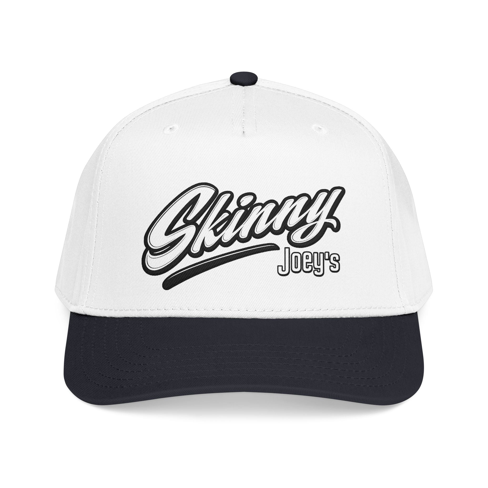 Skinny Joey's Retro Script Baseball Cap | Embroidered Mid-Profile Hat