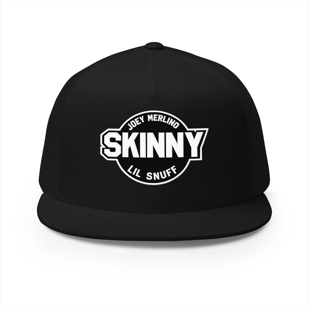 Skinny Trucker Cap - Retro Patch 5-Panel Mesh Hat