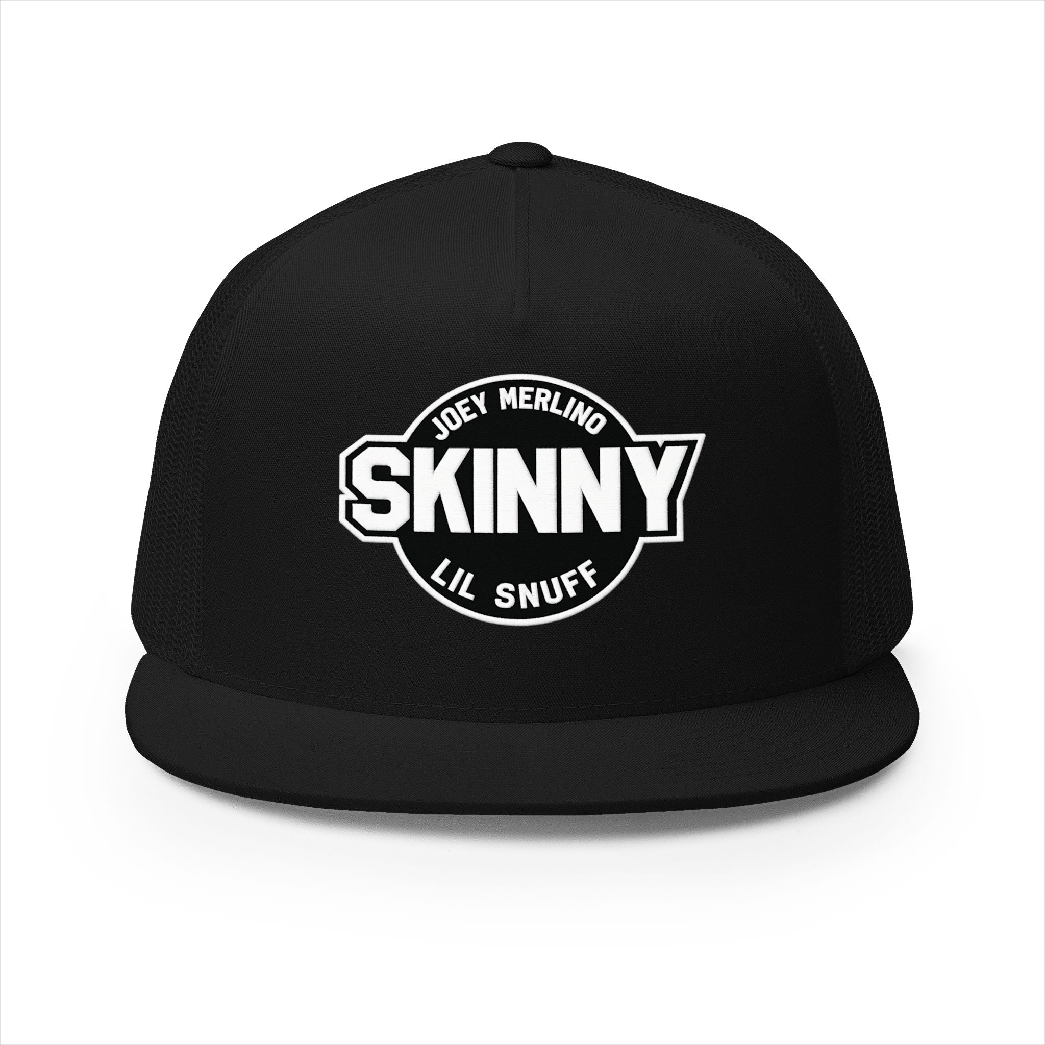 Skinny Trucker Cap - Retro Patch 5-Panel Mesh Hat