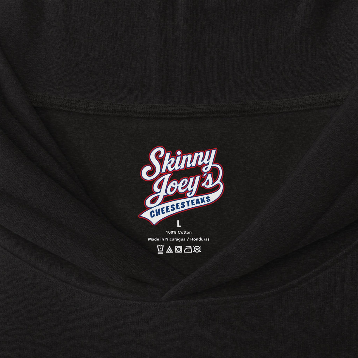 Skinny Joey's Cheesesteaks Hooded Long Sleeve Tee