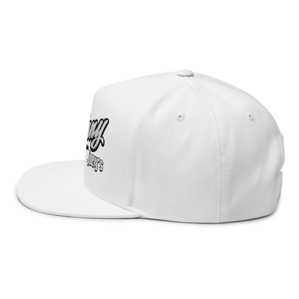 Skinny Joey's Embroidered Flat Bill Cap | Vintage Snapback Hat