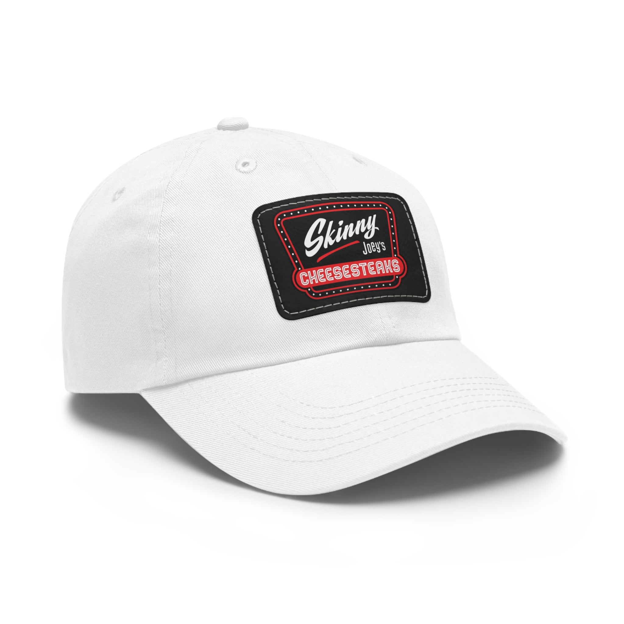Skinny Joey Leather Patch Dad Hat