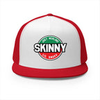 Skinny Trucker Cap - Retro Patch 5-Panel Mesh Hat