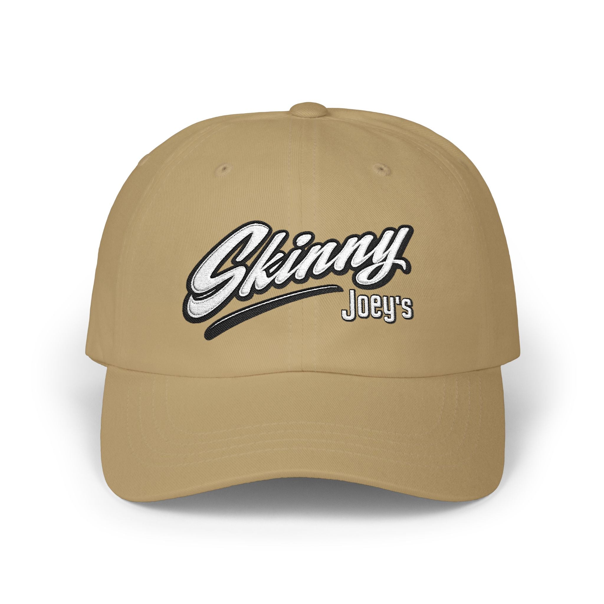 Skinny Joey's Classic Dad Cap | Embroidered Retro Script Baseball Hat