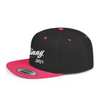 Skinny Joey's Flat Bill Snapback Hat | Retro Script Baseball Cap
