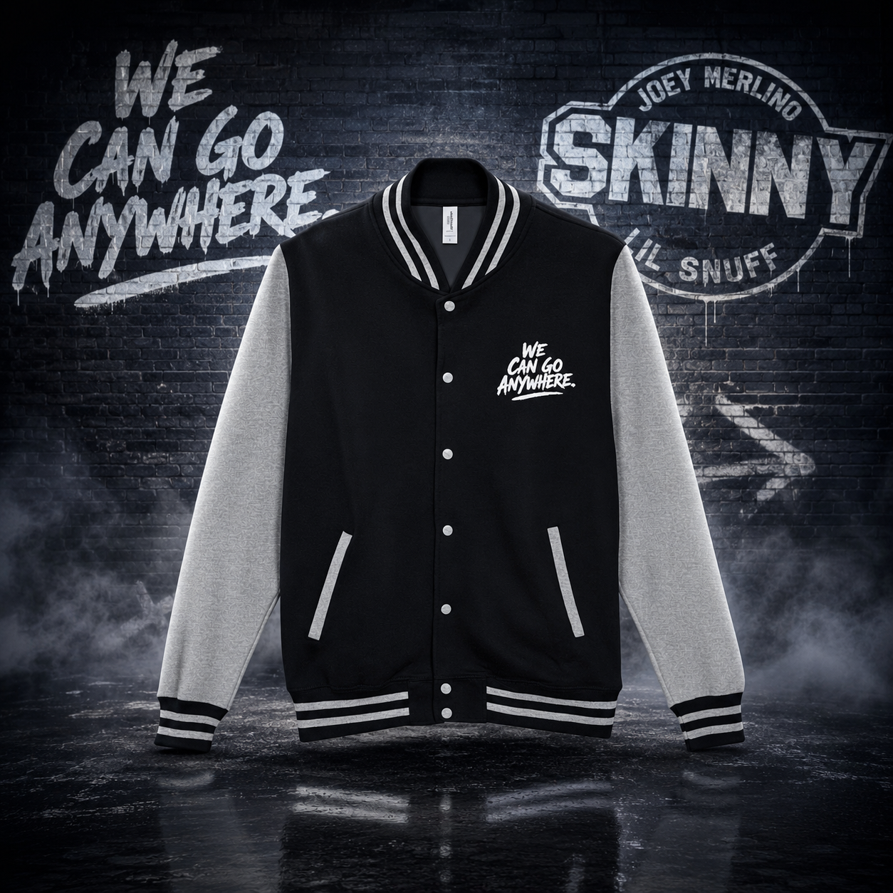 Skinny Joey Merlino Unisex Heavyweight Letterman Jacket