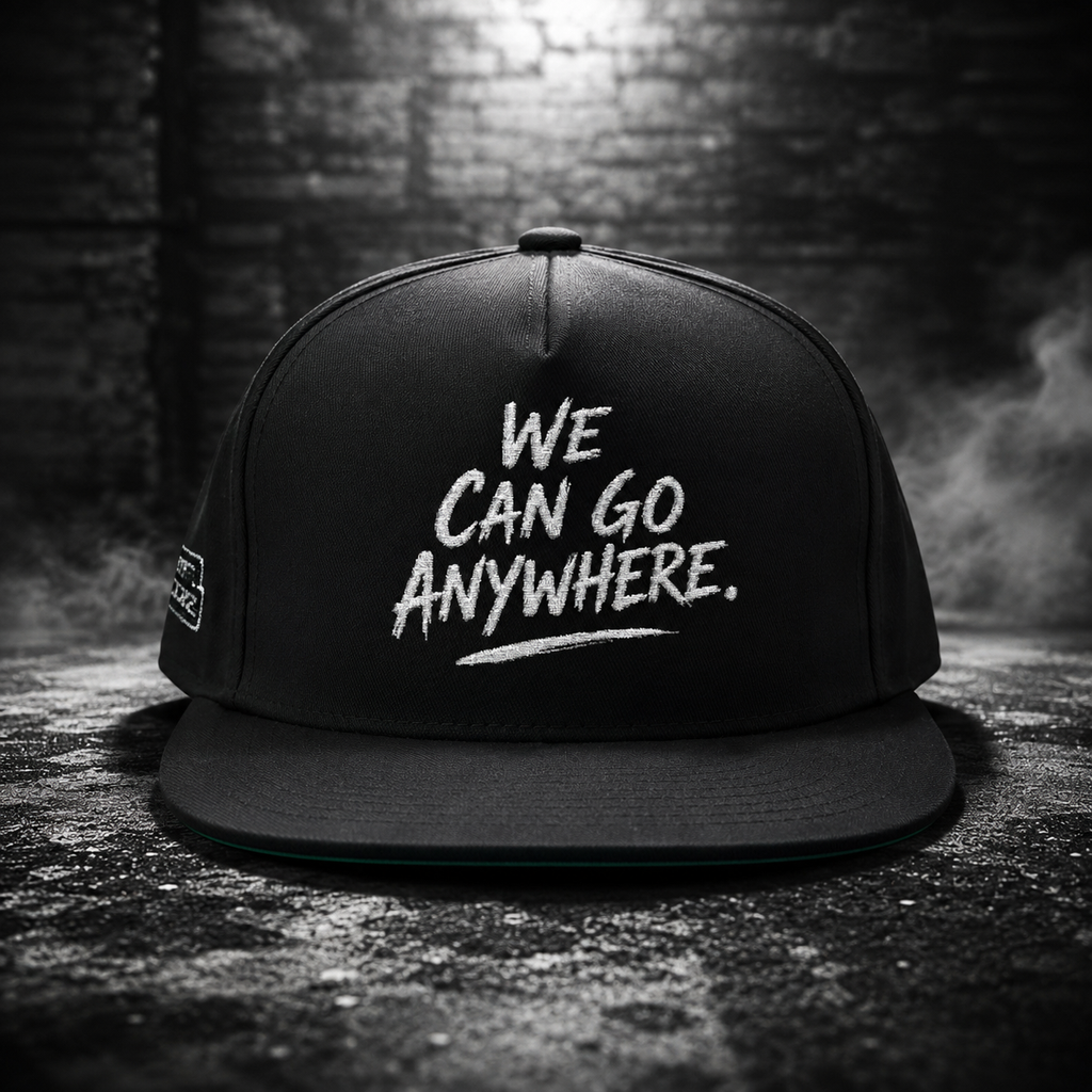We Can Go Anywhere bestickter Snapback