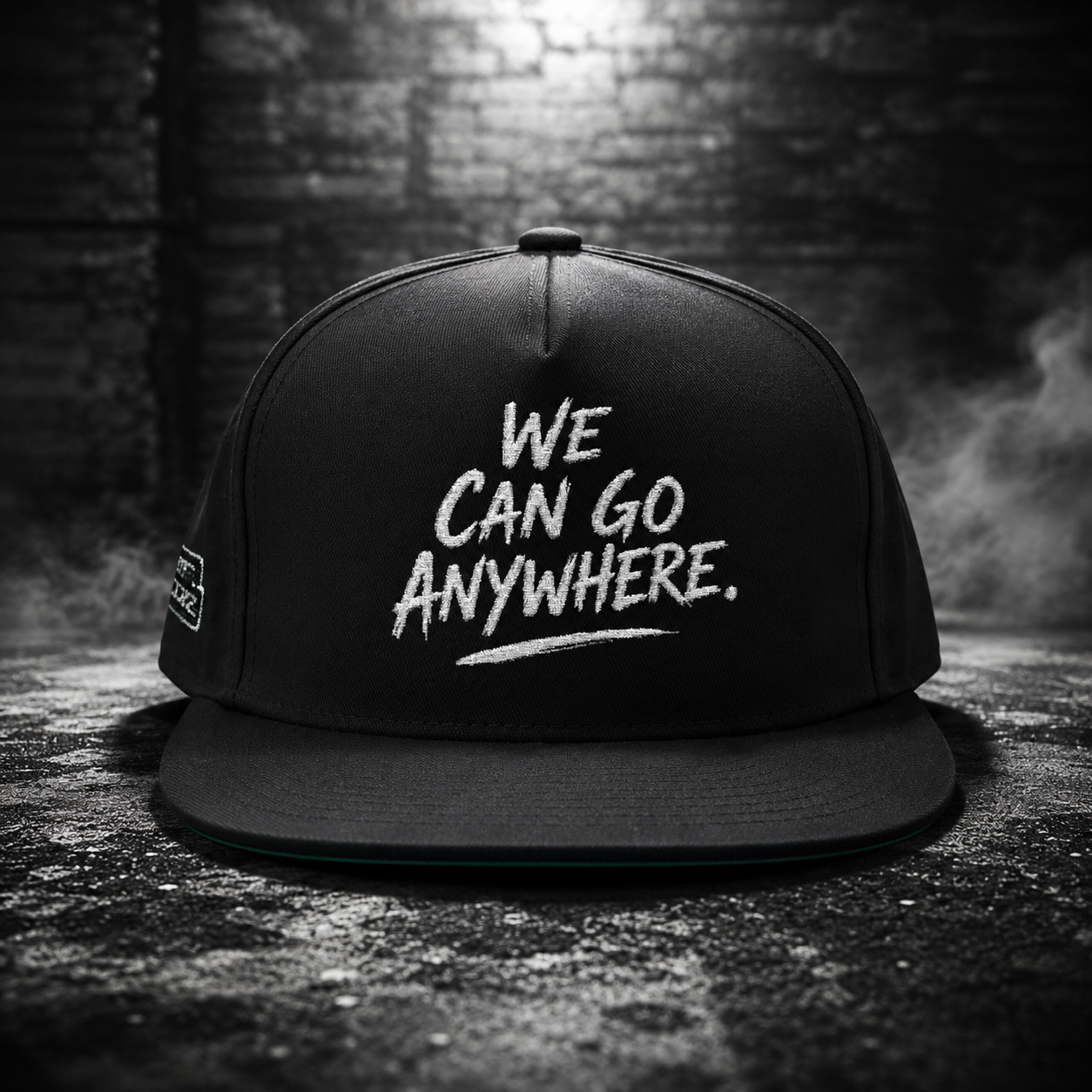 We Can Go Anywhere Embroidered Snapback