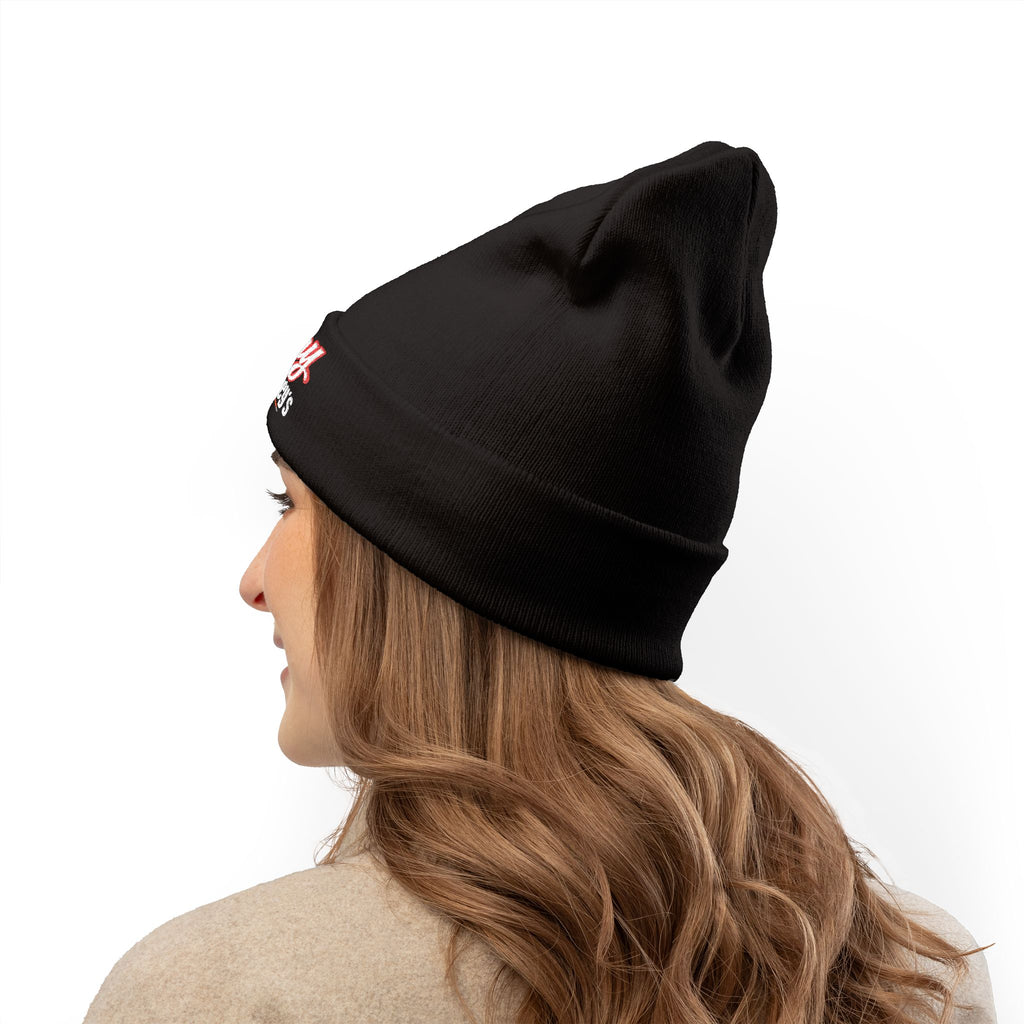 Embroidered 'Skinny' Knit Beanie Winter