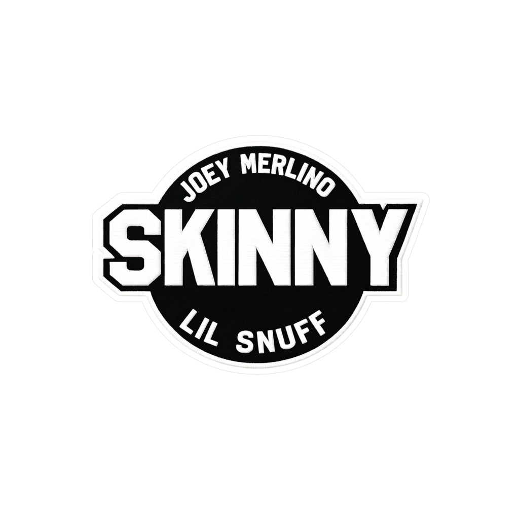 Skinny Kiss-Cut Vinyl Decal — Joey Merlino "Lil Snuff" Logo Sticker