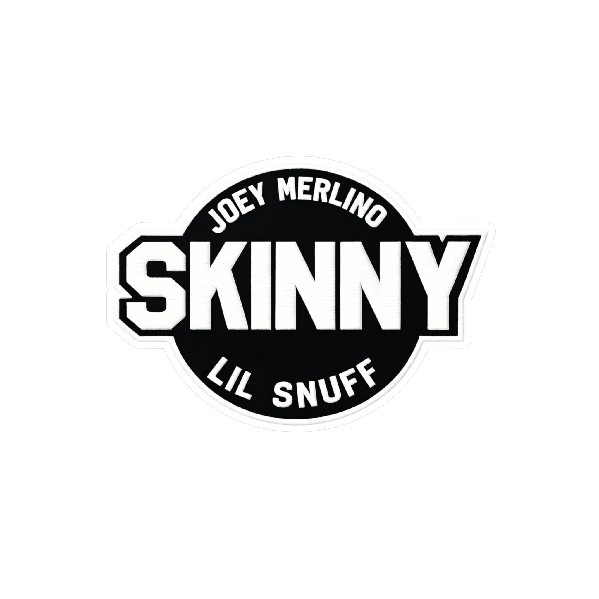 Skinny Kiss-Cut Vinyl Decal — Joey Merlino "Lil Snuff" Logo Sticker