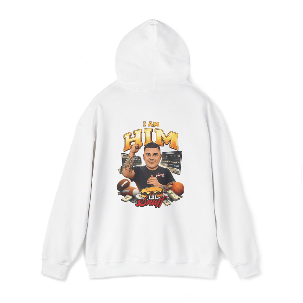 I AM HIM Hoodie – Lil Snuff Inspired Graphic Hoodie | Sports Fan Streetwear | Podcast Merch Sweatshirt