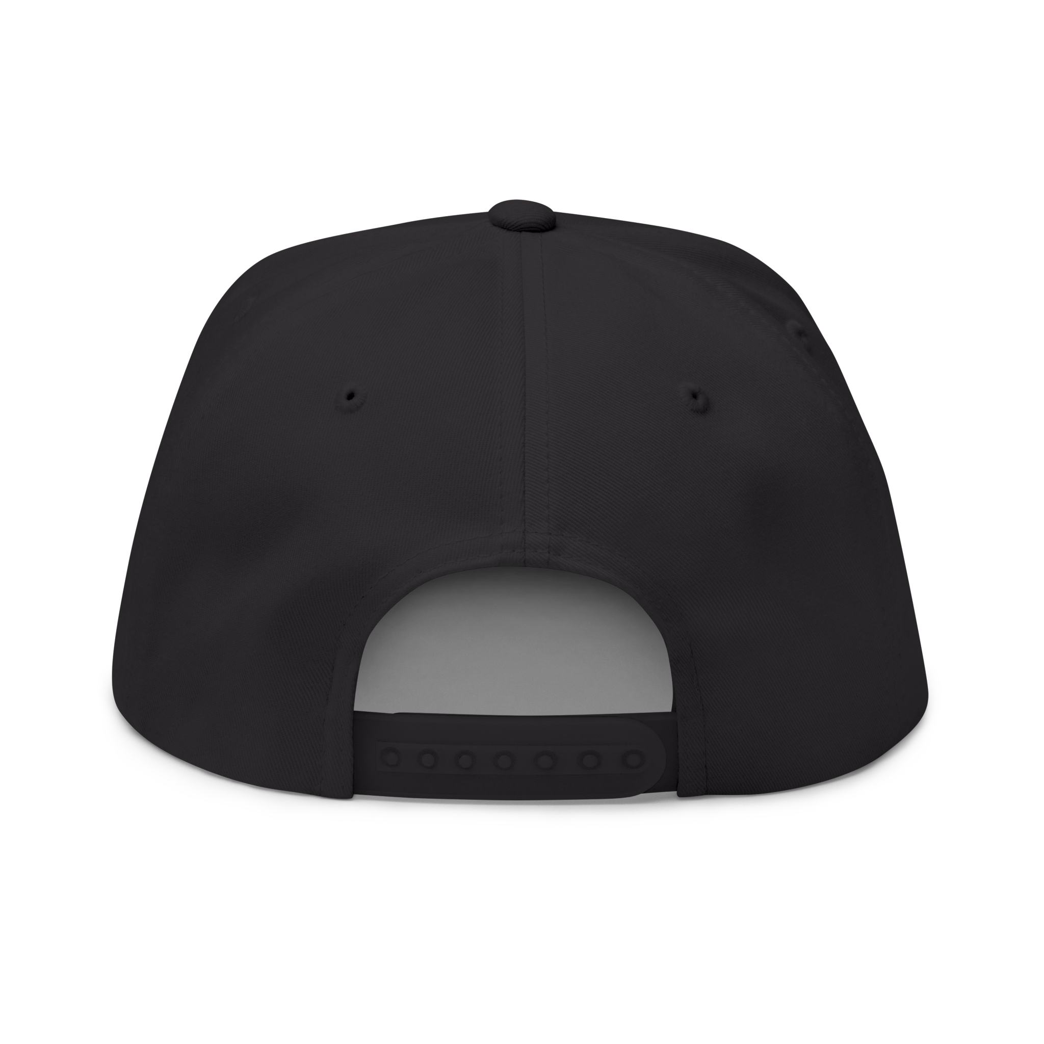 Black cap with a gray interior on a white background