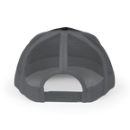 Gray mesh cap on a white background
