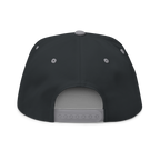 Black cap with gray interior and back on a white background