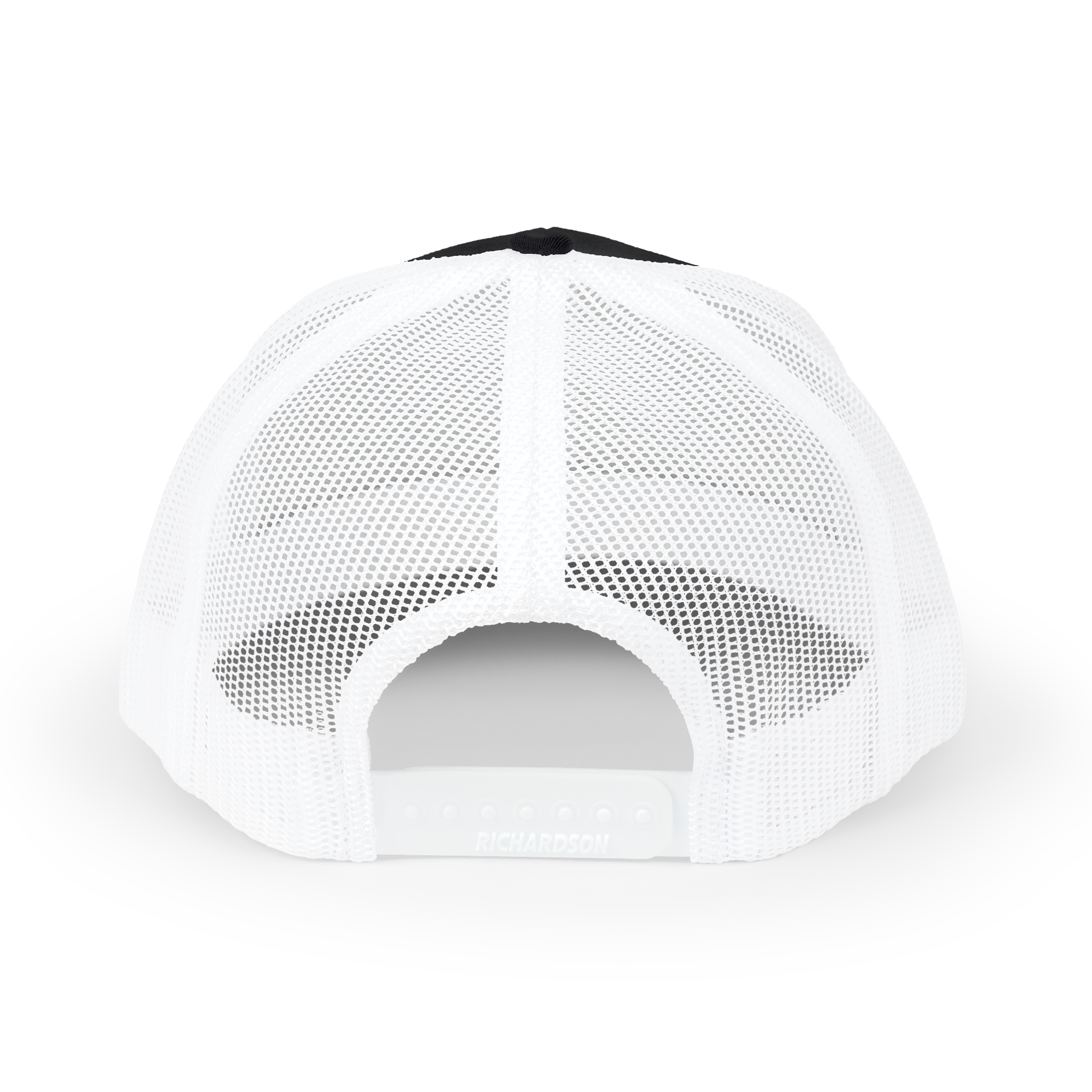 White mesh cap on a white background