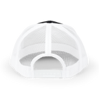 White mesh cap on a white background
