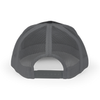 Gray mesh back cap on a white background