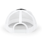 White mesh cap on a white background