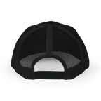 Black mesh cap on a white background