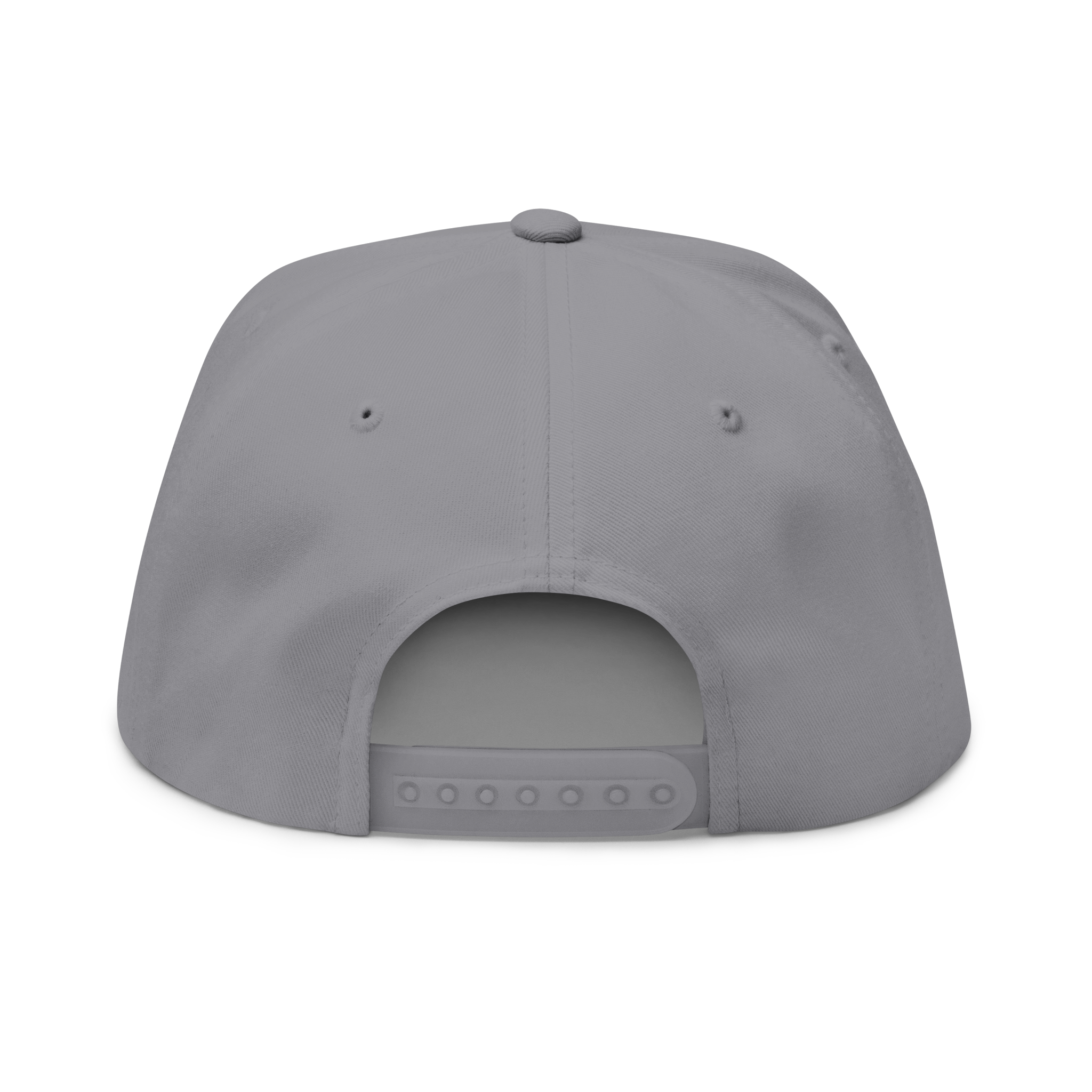Gray cap back view on a white background