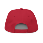 Red cap back view on a white background